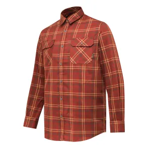 BERETTA Men's Cadet Rustwood Madder Check Flannel Shirt (LU991T243508F5)