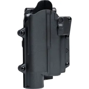RAPID FORCE Level 2 Matte Black Right-Hand Large Light Locking Belt Slide Holster for SIG P320 Full Size/P320 Compact/P320 Carry/M17/M18/XFull/XCarry (R2-B-0691-BK-RH-LL-A0-B)