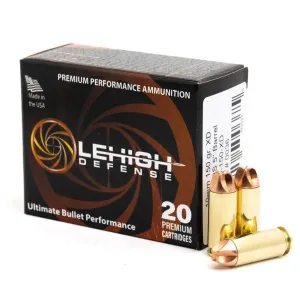 WILSON COMBAT 10mm 150gr Lehigh Defense Xtreme Defense 20/Box Handgun Ammo (LA10-150-XD)