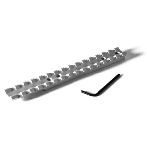 EVOLUTION GUN WORKS 0 MOA Silver Picatinny Rail For Ruger 10/22 (46110)