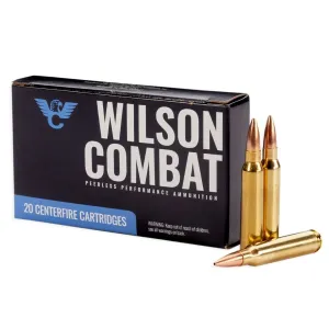 WILSON COMBAT .223 Remington 69gr Sierra MatchKing Hollow Point Boat 20/Box Rifle Ammo (A223-69-HPBT)