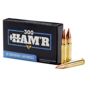 WILSON COMBAT .300 HAM'R 110gr Hornady V-Max 20/Box Rifle Ammo (A300HMR-110-VMAX)