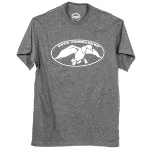 DUCK COMMANDER White Logo Charcoal T-Shirt, Large (DCSHIRTCWL-LG)