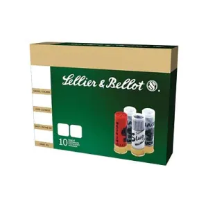 SELLIER & BELLOT 12 Gauge 2.75in 00 Buckshot Ammo, 10 Round Box (SB12BSE)
