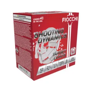 FIOCCHI Shooting Dynamics 12Ga 2.75in #9 Shot 25rd Shotgun Shells (12SD18L9)