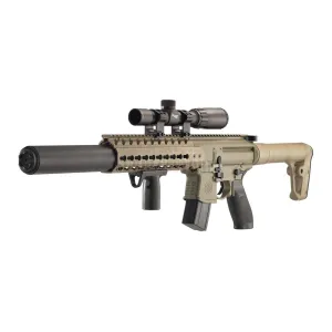 SIG SAUER MCX 177mm 88 Gr CO2 FDE Scoped Air Rifle (AIR-MCX-SCOPE-177-88G-30-FDE)