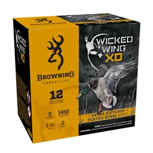 BROWNING Wicked Wing XD 12ga 3in 1-1/4oz #2 Shot 25rd/Box Shotshell (B193411232)