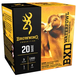 BROWNING BXD Waterfowl 20 ga 3" 1 oz 2 Shotshells (B193412032)