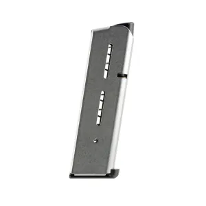 WILSON COMBAT 1911 45 ACP 8rd Stainless Lo-Profile Steel Base Pad Magazine (47DC)