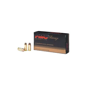 PMC Bronze 40 S&W 180 Grain FMJ Ammo, 50 Round Box (40E)