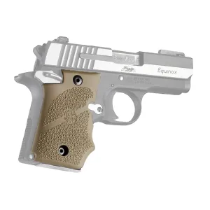 Hogue Sig Sauer P938 Rubber with Finger Grooves Desert Tan Grip (98083)