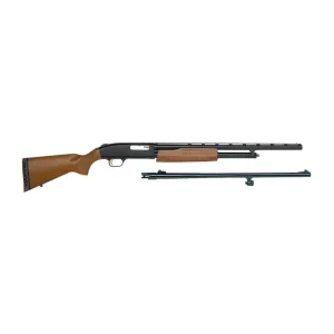 MOSSBERG 500 Combo 22in 20 Gauge Wood Youth Pump Action Shotgun (54188)