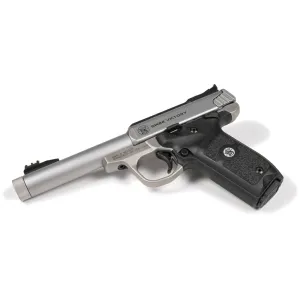SMITH & WESSON SW22 Victory .22 Threaded Barrel Stainless 5.5in Fiber Optic Sights 10rd Pistol (10201)