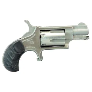 NORTH AMERICAN ARMS 22LR 1.125in 5rd Stainless Mini Revolver with Cobblestone Rubber Grip (NAA-22LR-CR)