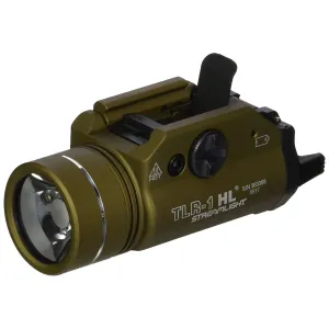 STREAMLIGHT TLR-1-HL Rail Mounted 1000 Lumens Flat Dark Earth Tactical Weapon Light (69266)