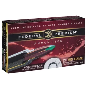 FEDERAL Vital-Shok 6.5 Creedmoor 120Gr Trophy Copper Rifle Ammo (P65CRDTC1)