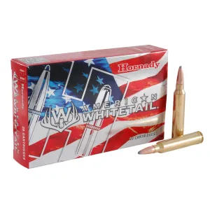 HORNADY American Whitetail 300 Win. Mag 180Gr InterLock SP 20Rd Box Ammo (82044)