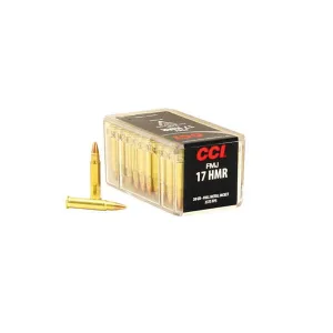 CCI Speer Hunting 17 HMR 20 Grain FMJ Ammo, 50 Round Box (55)