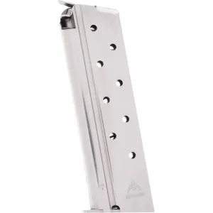 MEC-GAR 10mm 8rd Nickel Magazine fits 1911 (MGCGOV10N)