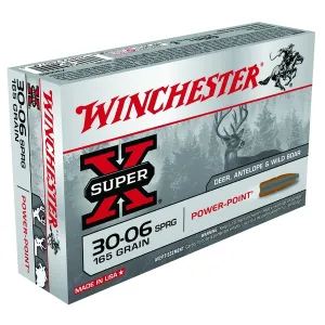 WINCHESTER Super-X .30-06 Springfield 165 Grain PP 20rd Box Rifle Ammo (X30065)