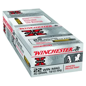 WINCHESTER Super-X .22 WMR 40 Grain JHP 50rd Box Ammo (X22MH)