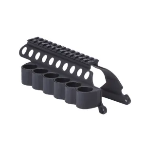 MESA-TACTICAL SureShell Rem 870 12Ga 5in 6-Shell Carrier and Saddle Rail (91630)