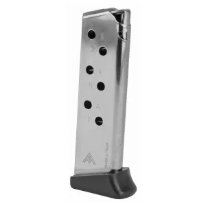 MEC-GAR Walter PPK/S .380 ACP 7rd Nickel Magazine (MGWPPKSFRN)