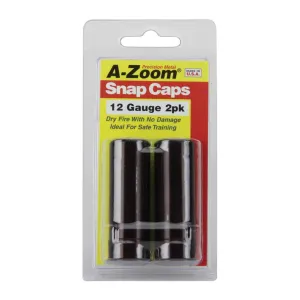 A-ZOOM Precision Metal 2-Pack of 12 Ga Snap Caps (12211)