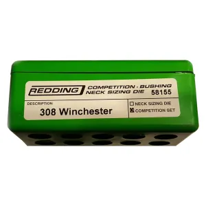 REDDING Reloading Competition Bushing 3-Die Neck Sizer Set 307/308 Winchester (58155)