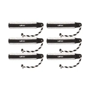 AVERY 6 Pack of 2in Black/White HexaBumpers (02716)