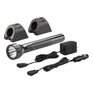 STREAMLIGHT SL-20L Full-Size Rechargeable LED Flashlight With 120V AC/DC and 2 Sleeves NiMH (20703)