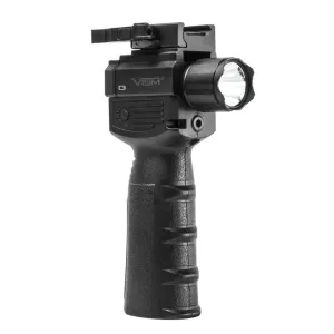 NCSTAR Vertical Grip with Strobe Flashlight and Green Laser (VAQVGFLGV2)