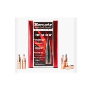 HORNADY InterLock 6.5mm 160Gr RN Rifle Bullets (2640)