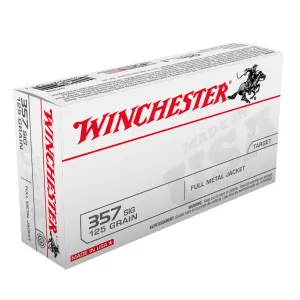 WINCHESTER .357 Sig 125Gr FMJ 50rd Box Ammo (Q4309)