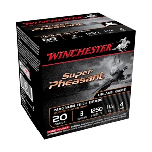WINCHESTER AMMO Super Pheasant 20Ga 3in 4-Shot Shotgun Shells (X203PH4)