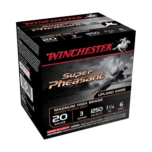 WINCHESTER AMMO Super Pheasant 20Ga 3in 6-Shot Shotgun Shells (X203PH6)
