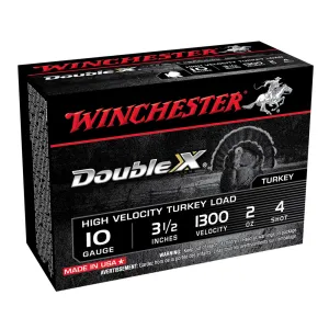 WINCHESTER Double X 10Ga 2oz 3.5in #4 10rd Box Shotshells (STH104)