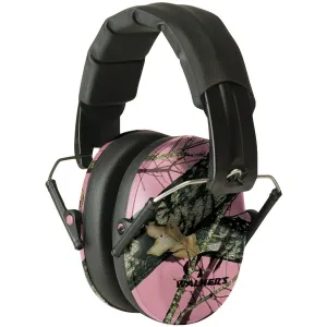 Walker's Pro Low Profile Pink Mossy Oak Folding Earmuffs (GWP-FPM1-PKMO)