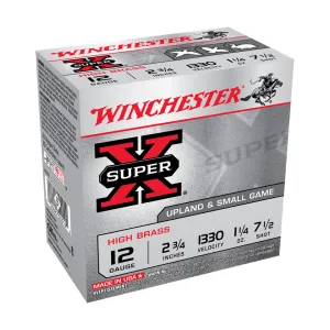 WINCHESTER AMMO Super-X 12Ga 2.75in 7.5-Shot HiBrass Shotgun Shells (X127)