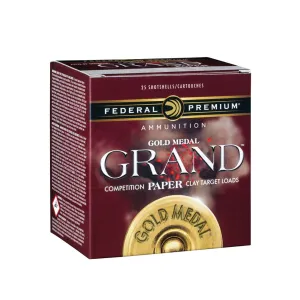 FEDERAL Gold Medal Grand Paper 12Ga 2.75in 1-1/8oz #7.5 Shot 25rd Box Shotshells (GMT11775)