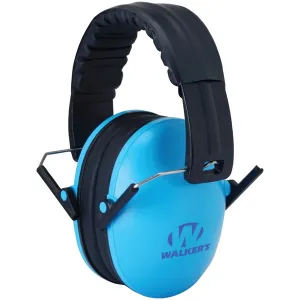 Walker's Baby and Kid's Blue Folding Earmuffs (GWP-FKDM-BL)