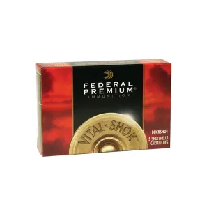 FEDERAL Premium Vital-Shok 12Ga 3in 10 Pellets #000 Buckshot 5rd Box Shotshells (P158000)