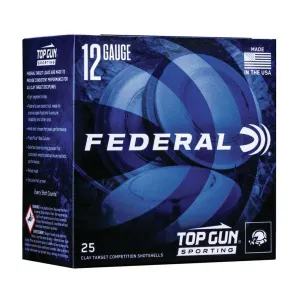 FEDERAL Top Gun 12Ga 2.75in 1-1/8oz #8 Shot 25rd Box Shotshells (TGL128)