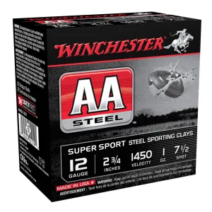 WINCHESTER AA 12Ga 1oz 2.75in #7.5 Lead Shot 25rd Box Shotshells (AASCL12S7)