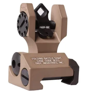 TROY BattleSight Di-Optic Picatinny Desert Tan Rear Folding Sight (SSIG-DOA-RFFT-00)