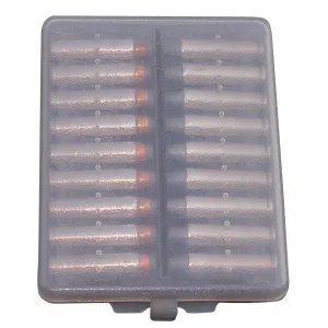 MTM CASE-GARD 38/357 18rd Clear Smoke Handgun Ammo Wallet (W183841)