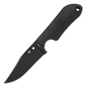 SPYDERCO Street Beat Lightweight Black FRN Handle Black PlainEdge Knife (FB15PBBK)