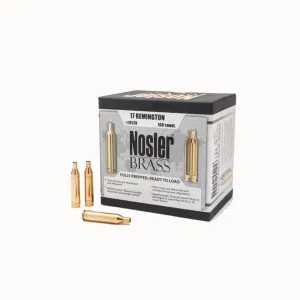 NOSLER Custom .17 Rem Unprimed Brass Cases (10128)