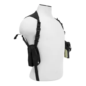 NCSTAR Ambidextrous Double Magazine Holder And Black Shoulder Holster (CV2909)