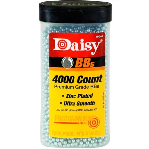 DAISY 40 Bottle .177 Zinc-Plated Steel 4000ct BB's (980040-446)